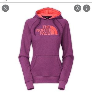 VGUC Womens Under Armour Half Done Hoodie Purple and Orange- super soft! XL